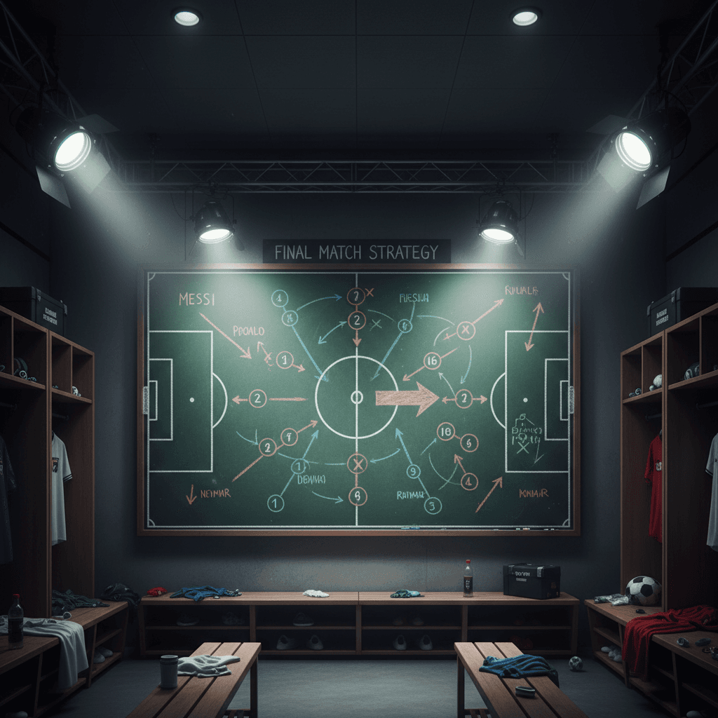 Tableau tactique de football dans une salle d'analyse